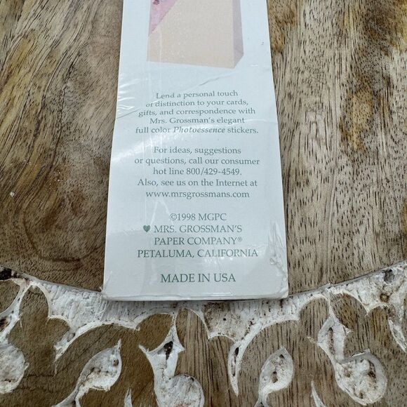 NOS VTG Mrs Grossman’s Photoessence Design Line Stickers Rose Petals 2 Sheets - Picture 4 of 5